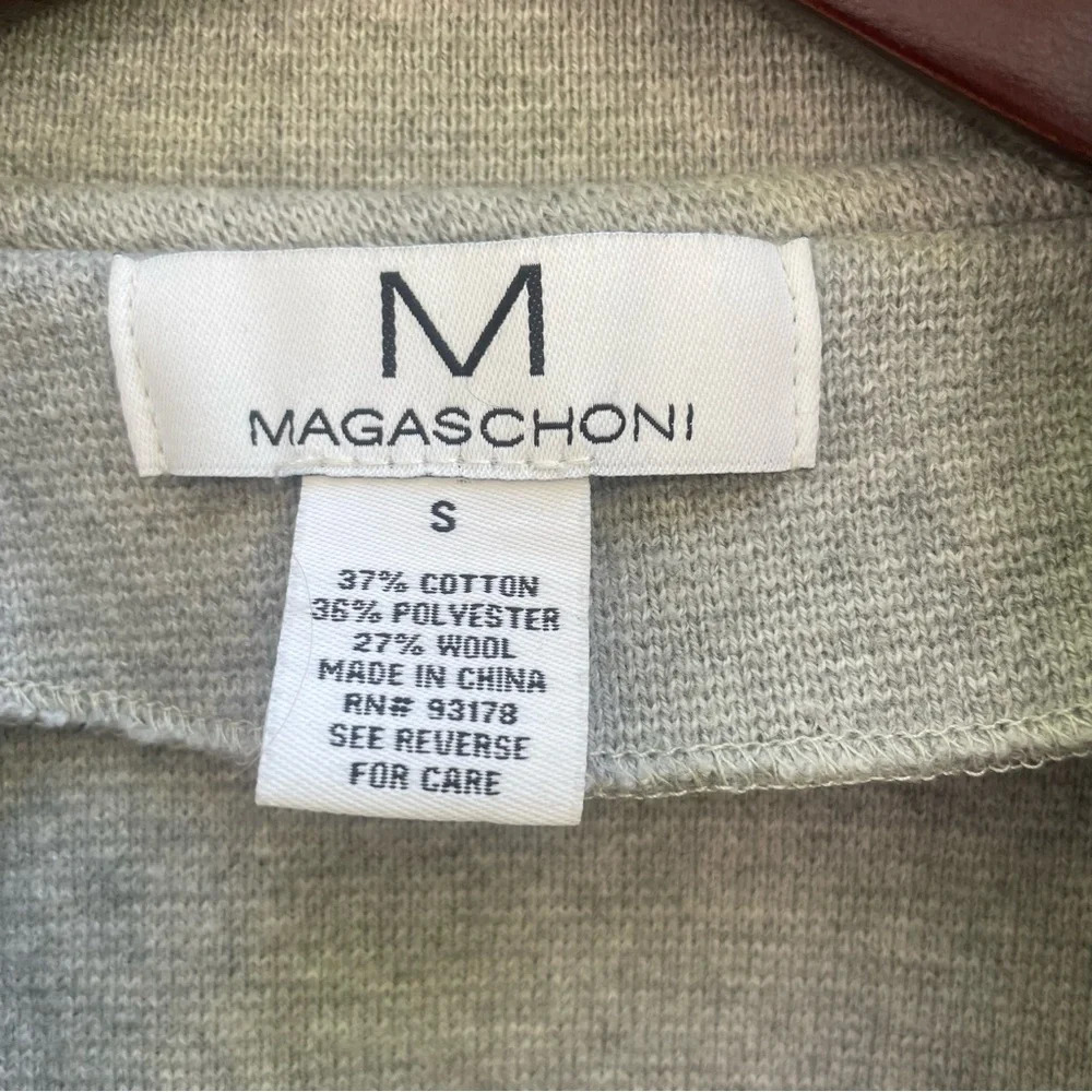 MAGASCHONI Women’s Gray Open Front Cardigan Sweater Wool Blend Size Small - Picture 3 of 10